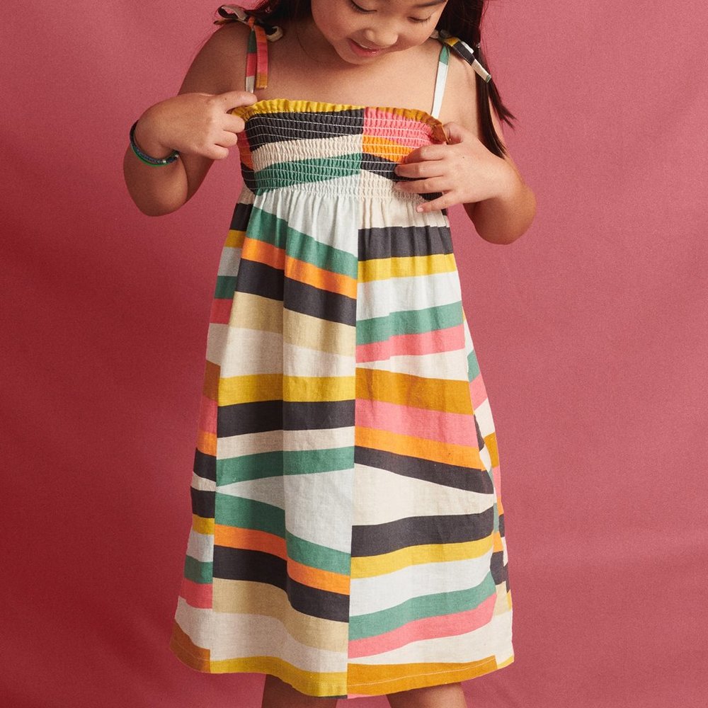 Tea Collection Girls Midi Stripe Dress
